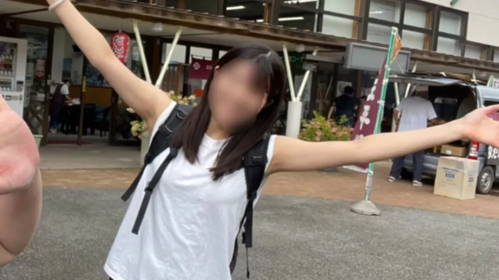 ロングヘア時代のバイク女子おはな